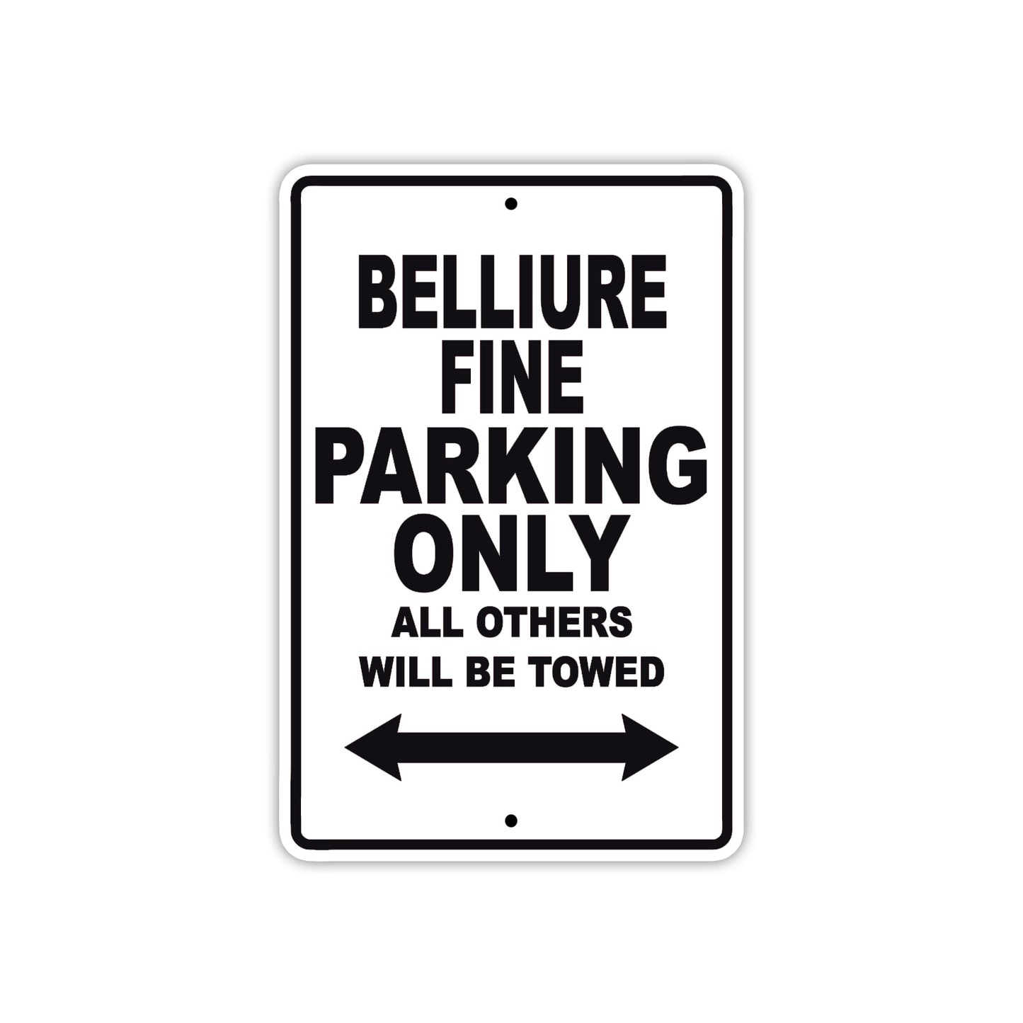 Bulliure Fine Parking Only All Others Will Be Towed Sea Ocean Beach Lake Boat Aluminum Metal Sign Plate