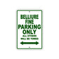 Bulliure Fine Parking Only All Others Will Be Towed Sea Ocean Beach Lake Boat Aluminum Metal Sign Plate