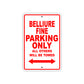 Bulliure Fine Parking Only All Others Will Be Towed Sea Ocean Beach Lake Boat Aluminum Metal Sign Plate