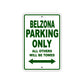 Belzona Parking Only All Others Will Be Towed Sea Ocean Beach Lake Boat Aluminum Metal Sign Plate