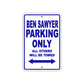 Ben Sawyer Parking Only All Others Will Be Towed Sea Ocean Beach Lake Boat Aluminum Metal Sign Plate