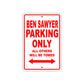 Ben Sawyer Parking Only All Others Will Be Towed Sea Ocean Beach Lake Boat Aluminum Metal Sign Plate