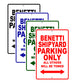 Benetti Shipyard Parking Only All Others Will Be Towed Sea Ocean Beach Lake Boat Aluminum Metal Sign Plate
