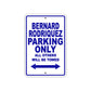 Bernard Rodriquez Parking Only All Others Will Be Towed Sea Ocean Beach Lake Boat Aluminum Metal Sign Plate