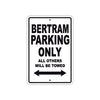 Bertram Parking Only All Others Will Be Towed Sea Ocean Beach Lake Boat Aluminum Metal Sign Plate