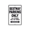 Bestway Parking Only All Others Will Be Towed Sea Ocean Beach Lake Boat Aluminum Metal Sign Plate
