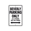 Beverly Parking Only All Others Will Be Towed Sea Ocean Beach Lake Boat Aluminum Metal Sign Plate
