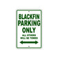 Blackfin Parking Only All Others Will Be Towed Sea Ocean Beach Lake Boat Aluminum Metal Sign Plate