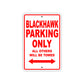 Black Hawk Parking Only All Others Will Be Towed Sea Ocean Beach Lake Boat Aluminum Metal Sign Plate