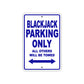Black Jack Parking Only All Others Will Be Towed Sea Ocean Beach Lake Boat Aluminum Metal Sign Plate