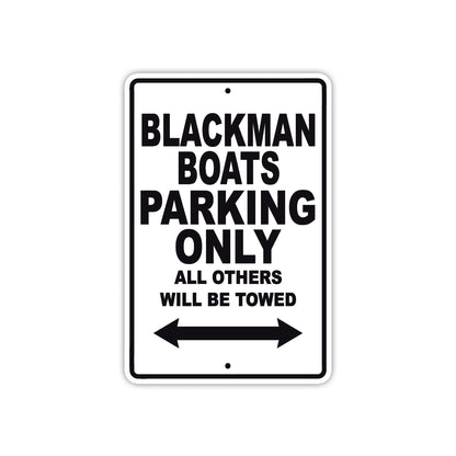 Black Man Boats Parking Only All Others Will Be Towed Sea Ocean Beach Lake Boat Aluminum Metal Sign Plate