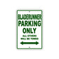 Bladerunner Parking Only All Others Will Be Towed Sea Ocean Beach Lake Boat Aluminum Metal Sign Plate