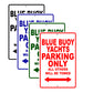 Blue Buoy Yachts Parking Only All Others Will Be Towed Sea Ocean Beach Lake Boat Aluminum Metal Sign Plate