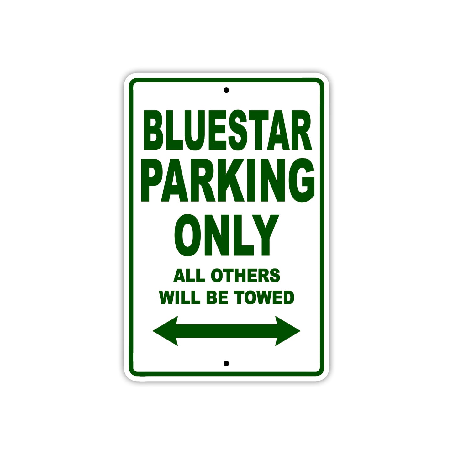 Bluestar Parking Only All Others Will Be Towed Sea Ocean Beach Lake Boat Aluminum Metal Sign Plate