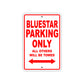 Bluestar Parking Only All Others Will Be Towed Sea Ocean Beach Lake Boat Aluminum Metal Sign Plate
