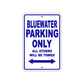 Bluewater Parking Only All Others Will Be Towed Sea Ocean Beach Lake Boat Aluminum Metal Sign Plate