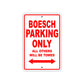 Boesch Parking Only All Others Will Be Towed Sea Ocean Beach Lake Boat Aluminum Metal Sign Plate