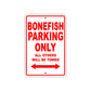Bonefish Parking Only All Others Will Be Towed Sea Ocean Beach Lake Boat Aluminum Metal Sign Plate