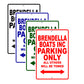 Brendella Boats Inc Parking Only All Others Will Be Towed Sea Ocean Beach Lake Boat Aluminum Metal Sign Plate