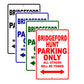 bridgeford Hunt Parking Only All Others Will Be Towed Sea Ocean Beach Lake Boat Aluminum Metal Sign Plate