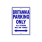 Britannia Boats Parking Only All Others Will Be Towed Sea Ocean Beach Lake Boat Aluminum Metal Sign Plate