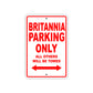 Britannia Boats Parking Only All Others Will Be Towed Sea Ocean Beach Lake Boat Aluminum Metal Sign Plate