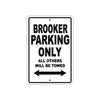 Brooker Boats Parking Only All Others Will Be Towed Sea Ocean Beach Lake Boat Aluminum Metal Sign Plate