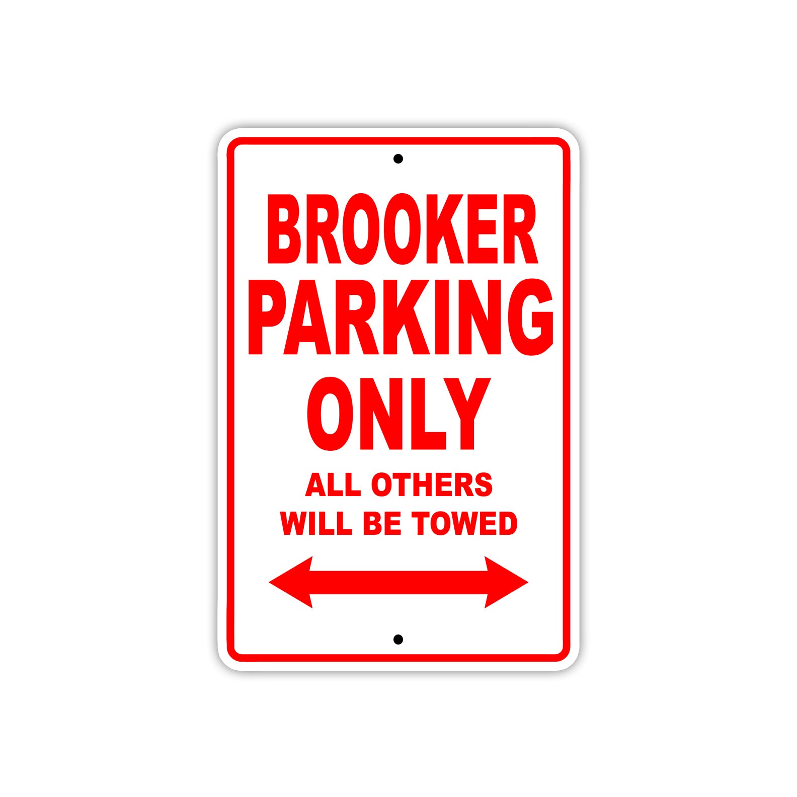 Brooker Boats Parking Only All Others Will Be Towed Sea Ocean Beach Lake Boat Aluminum Metal Sign Plate