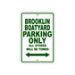 Brooklin Boatyard Boats Parking Only All Others Will Be Towed Sea Ocean Beach Lake Boat Aluminum Metal Sign Plate