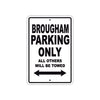 Brougham Boats Parking Only All Others Will Be Towed Sea Ocean Beach Lake Boat Aluminum Metal Sign Plate
