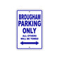 Brougham Boats Parking Only All Others Will Be Towed Sea Ocean Beach Lake Boat Aluminum Metal Sign Plate