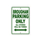 Brougham Boats Parking Only All Others Will Be Towed Sea Ocean Beach Lake Boat Aluminum Metal Sign Plate