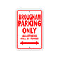 Brougham Boats Parking Only All Others Will Be Towed Sea Ocean Beach Lake Boat Aluminum Metal Sign Plate