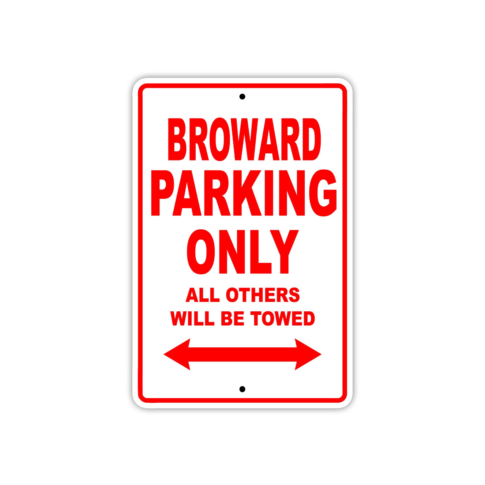 Broward Boats Parking Only All Others Will Be Towed Sea Ocean Beach Lake Boat Aluminum Metal Sign Plate