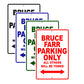 Bruce Farr Boats Parking Only All Others Will Be Towed Sea Ocean Beach Lake Boat Aluminum Metal Sign Plate