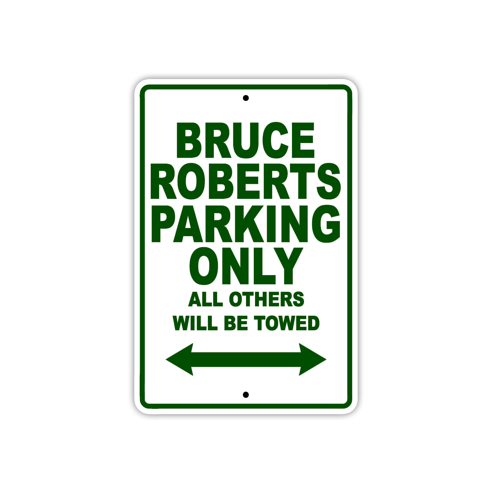 Bruce Roberts Boats Parking Only All Others Will Be Towed Sea Ocean Beach Lake Boat Aluminum Metal Sign Plate
