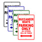 Buccaneer Boats Boats Parking Only All Others Will Be Towed Sea Ocean Beach Lake Boat Aluminum Metal Sign Plate