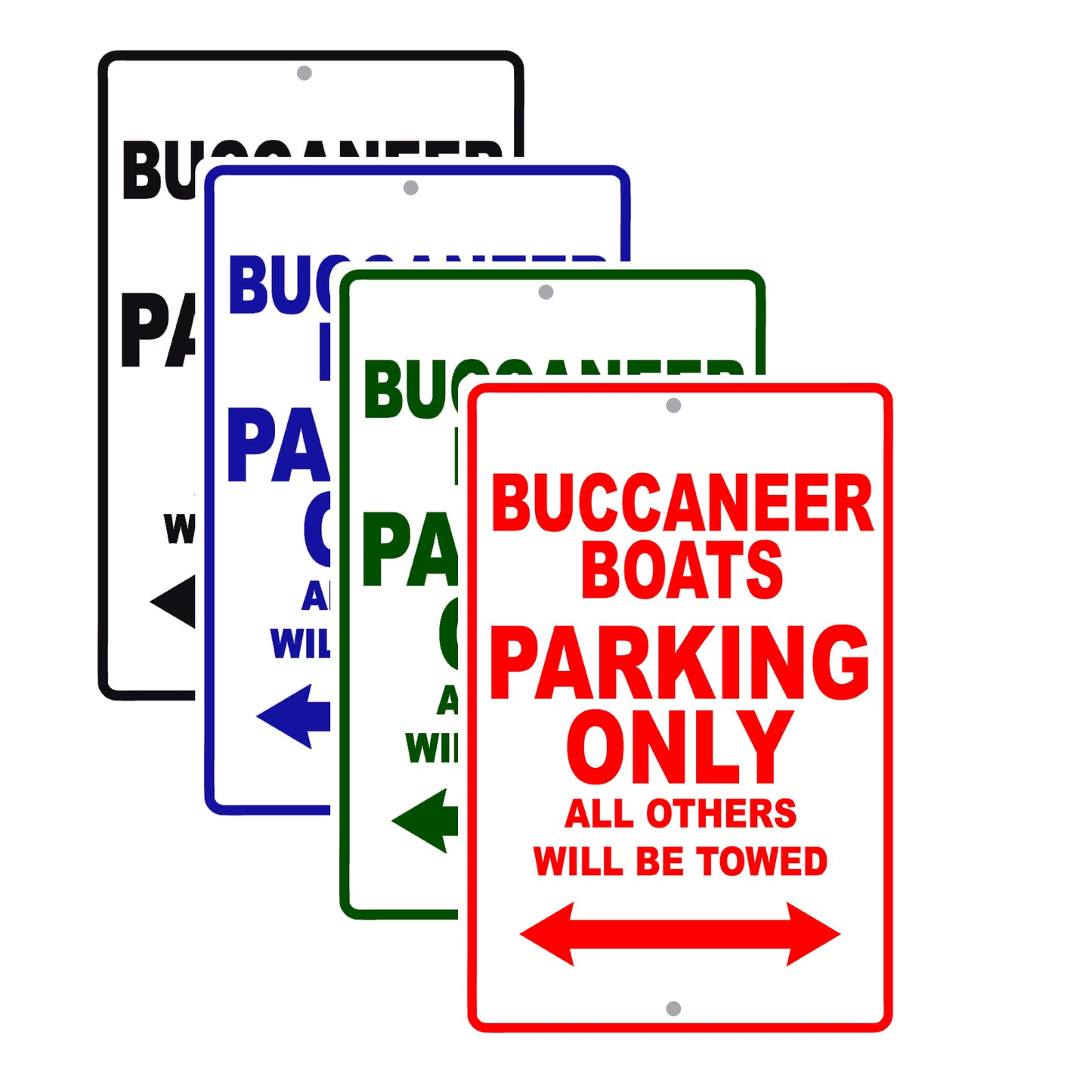 Buccaneer Boats Boats Parking Only All Others Will Be Towed Sea Ocean Beach Lake Boat Aluminum Metal Sign Plate