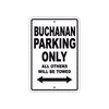 Buchanan Boats Parking Only All Others Will Be Towed Sea Ocean Beach Lake Boat Aluminum Metal Sign Plate