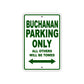 Buchanan Boats Parking Only All Others Will Be Towed Sea Ocean Beach Lake Boat Aluminum Metal Sign Plate