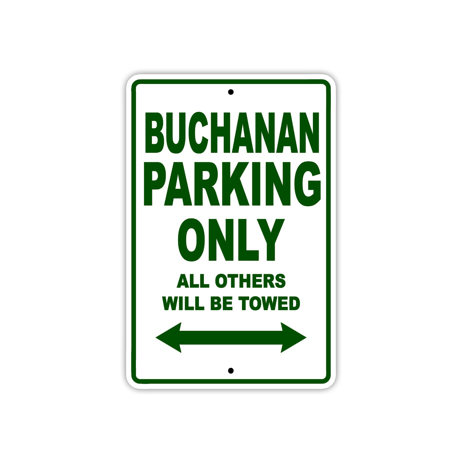 Buchanan Boats Parking Only All Others Will Be Towed Sea Ocean Beach Lake Boat Aluminum Metal Sign Plate
