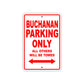 Buchanan Boats Parking Only All Others Will Be Towed Sea Ocean Beach Lake Boat Aluminum Metal Sign Plate