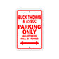 Buck Thomas & Assoc Boats Parking Only All Others Will Be Towed Sea Ocean Beach Lake Boat Aluminum Metal Sign Plate