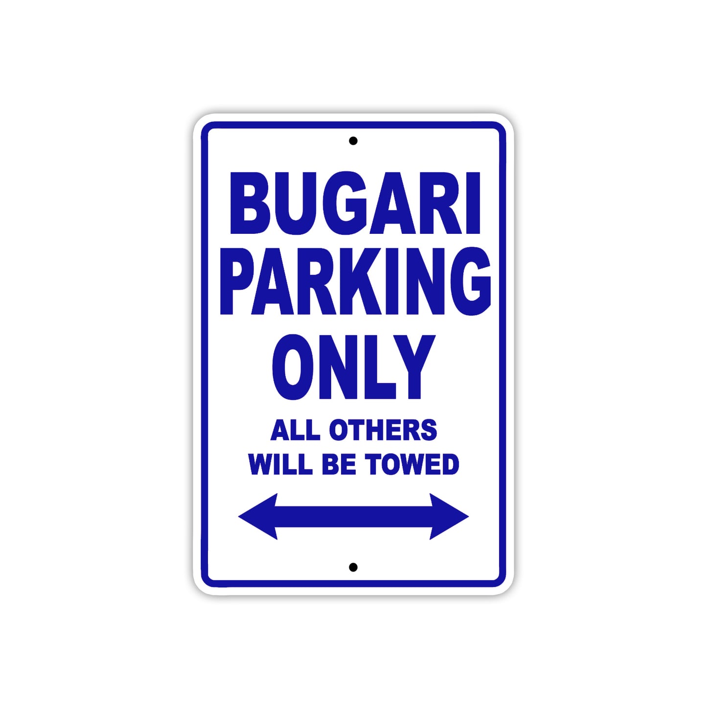 Bugari Boats Parking Only All Others Will Be Towed Sea Ocean Beach Lake Boat Aluminum Metal Sign Plate