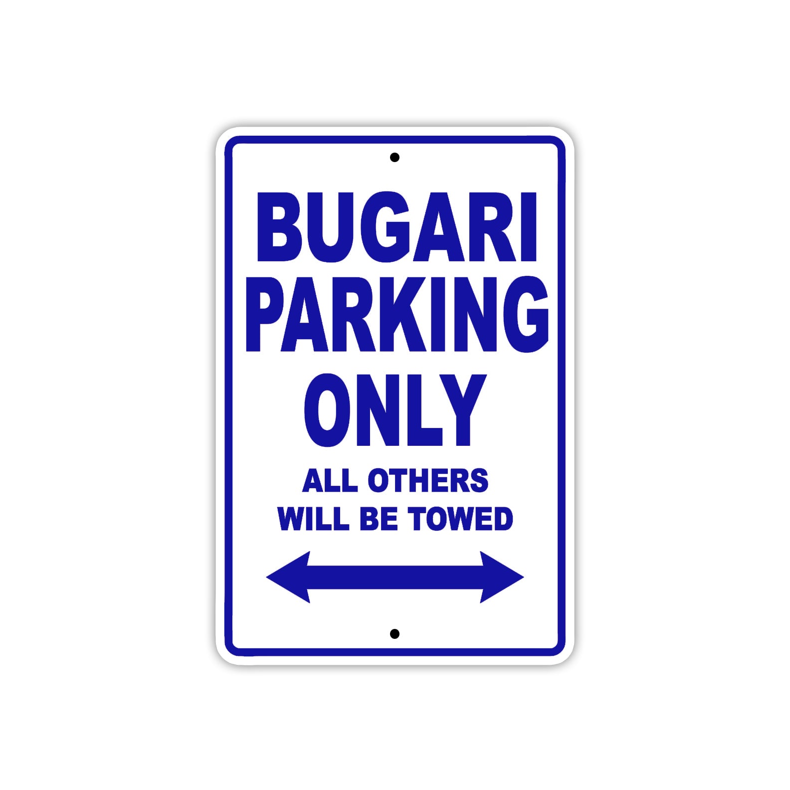 Bugari Boats Parking Only All Others Will Be Towed Sea Ocean Beach Lake Boat Aluminum Metal Sign Plate