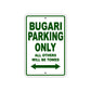 Bugari Boats Parking Only All Others Will Be Towed Sea Ocean Beach Lake Boat Aluminum Metal Sign Plate