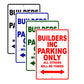 Builders Boats Parking Only All Others Will Be Towed Sea Ocean Beach Lake Boat Aluminum Metal Sign Plate