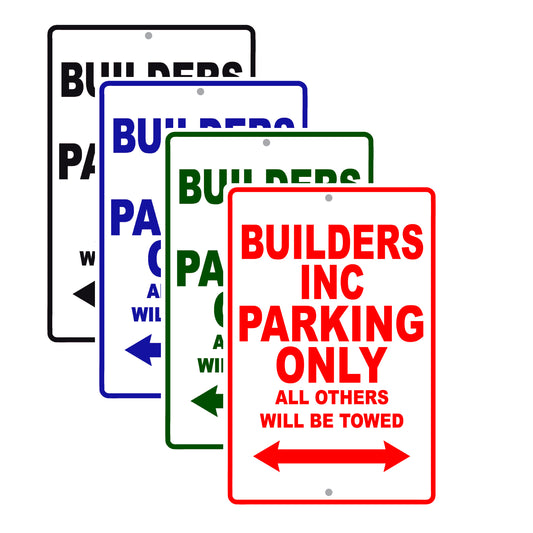 Builders Boats Parking Only All Others Will Be Towed Sea Ocean Beach Lake Boat Aluminum Metal Sign Plate