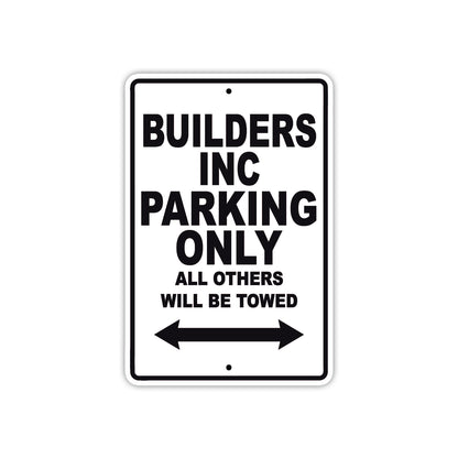 Builders Boats Parking Only All Others Will Be Towed Sea Ocean Beach Lake Boat Aluminum Metal Sign Plate