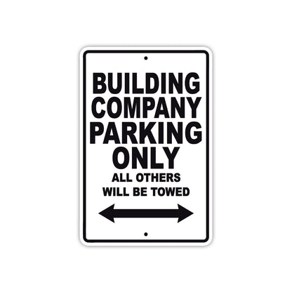 Building Company Boats Parking Only All Others Will Be Towed Sea Ocean Beach Lake Boat Aluminum Metal Sign Plate